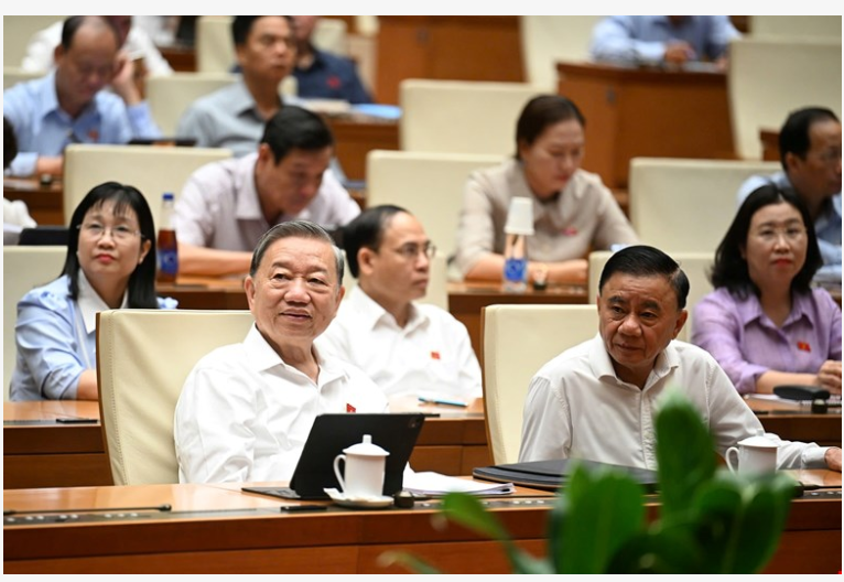 Phiên họp sáng 12/6 của Quốc hội.