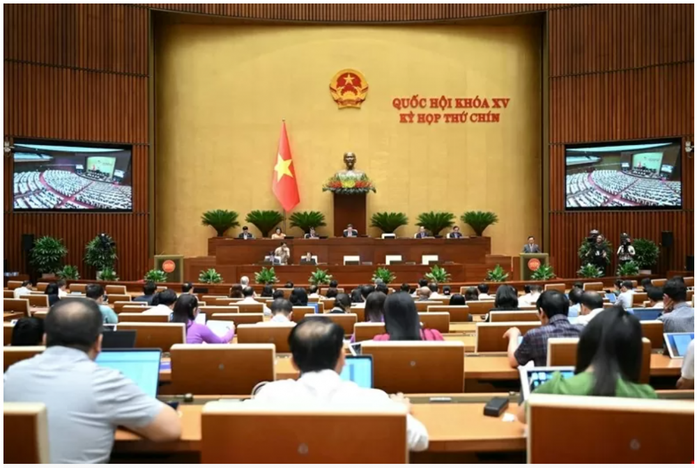 Sáng nay 16/6, Quốc hội chính thức thông qua Luật Nhà giáo. (Nguồn: Quochoi.vn)