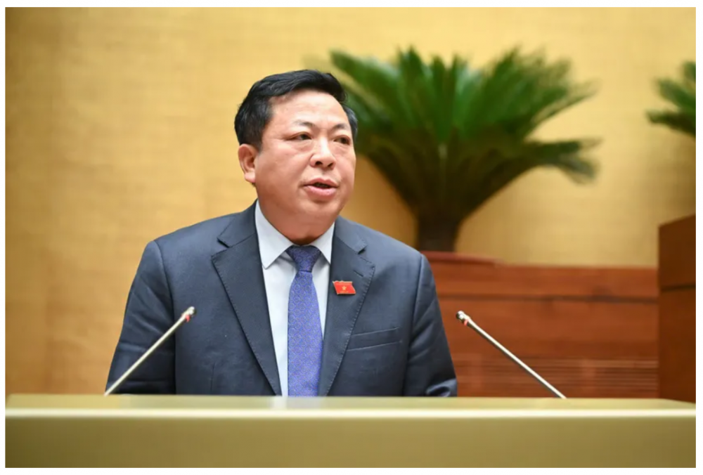Bộ trưởng Bộ Xây dựng Trần Hồng Minh. Ảnh: QH