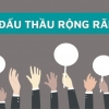 Đấu thầu rộng rãi là gì? Trường hợp nào được đấu thầu rộng rãi?