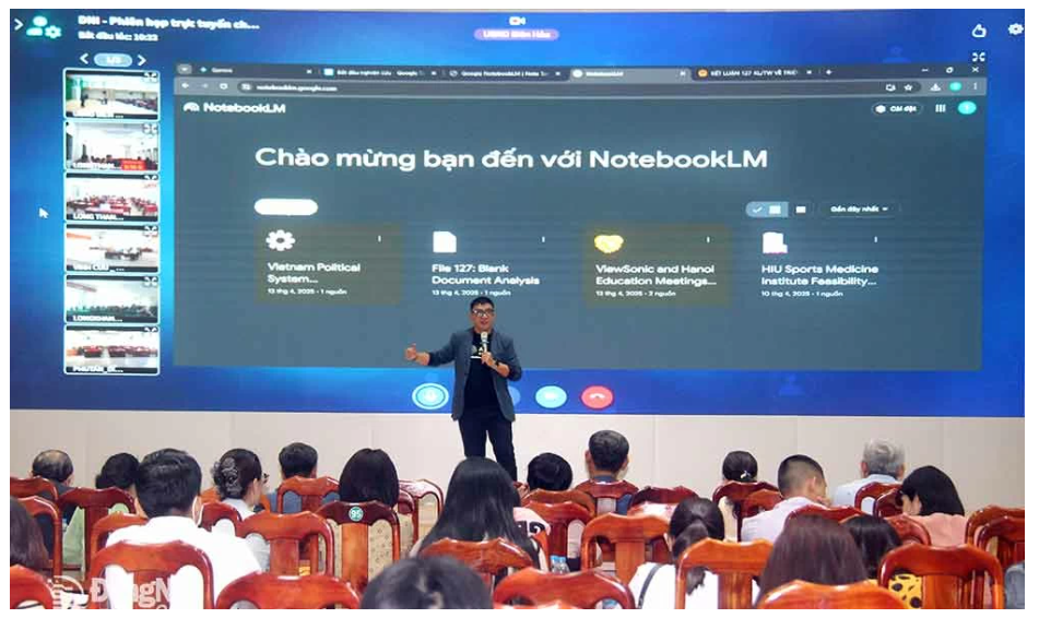 Hội nghị Phổ cập kiến thức và kỹ năng sử dụng trí tuệ nhân tạo cho cán bộ, công chức cấp xã