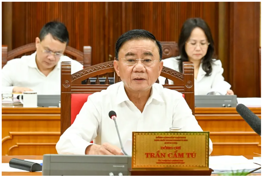 Thường trực Ban Bí thư Trần Cẩm Tú.